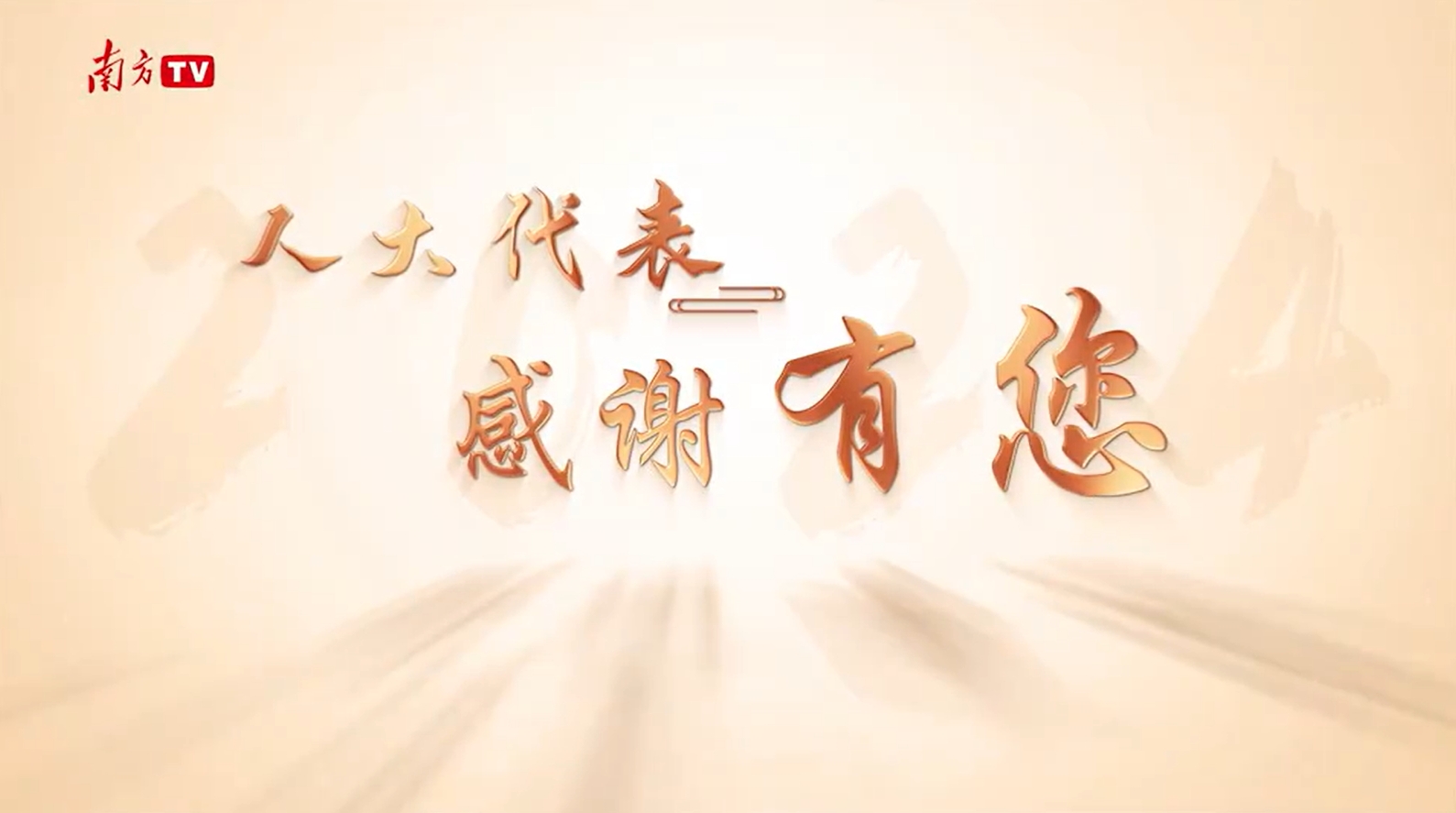 致人大代表：2024，感谢有您