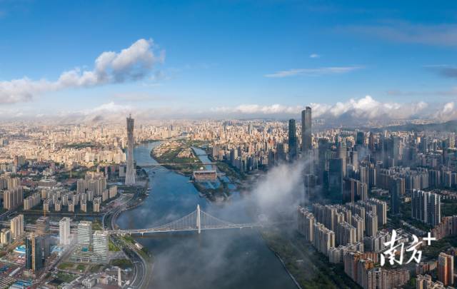 7月8日，广州雨后早晨，珠江两岸特别清新通透。阿基 摄